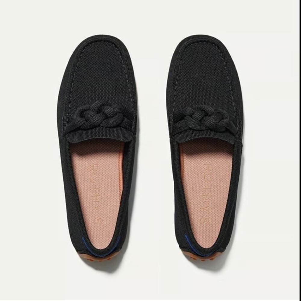 BRAND NEW Rothy’s The Braid Driver Color BLACK Women's Size 8 Size 9 MSRP $199